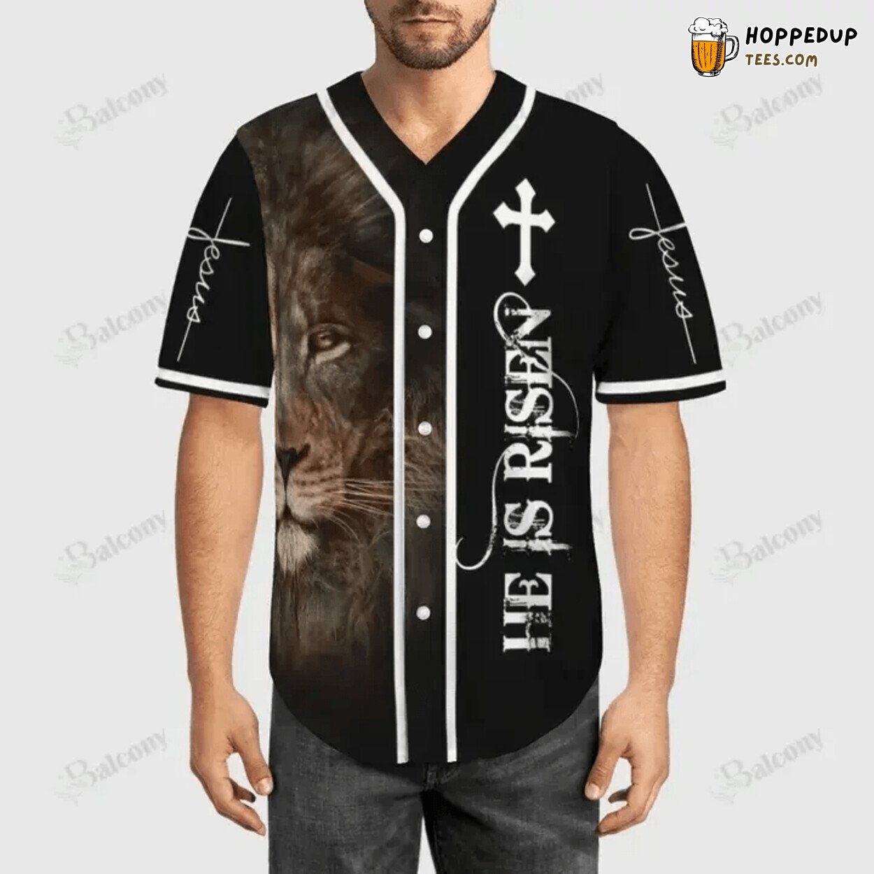 Baseball Tee Jesus He is risen Baseball Jersey Shirt