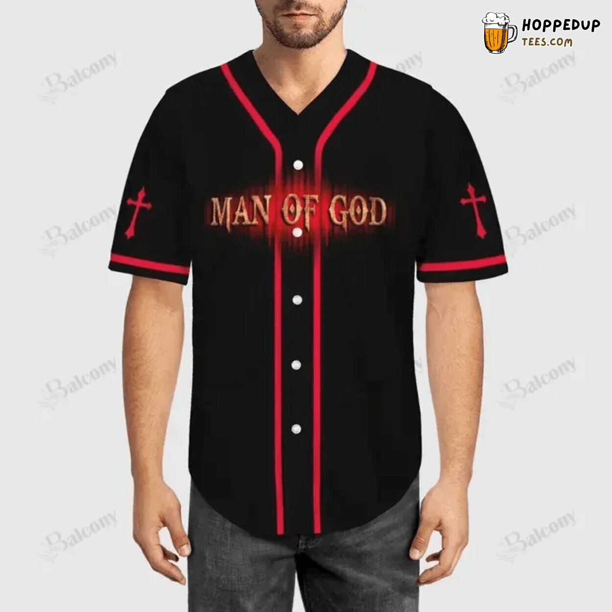Baseball Tee Jesus I am Man of god Baseball Jersey