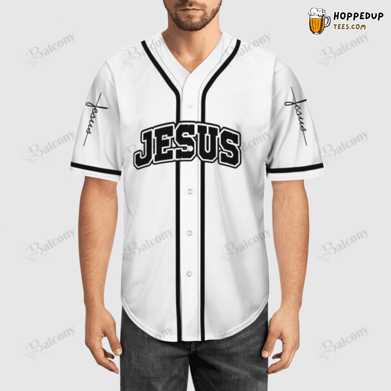 Baseball Tee Jesus Let your faith be bigger than your fears Baseball Jersey