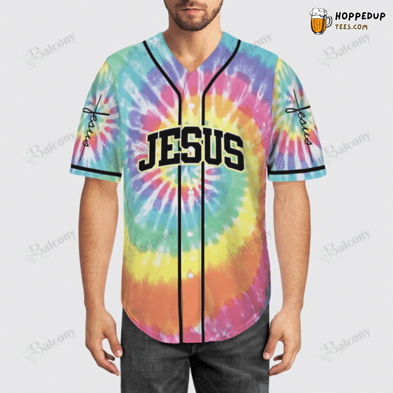 Baseball Tee Jesus My God is light in the darkness Rainbow Edition Baseball Jersey