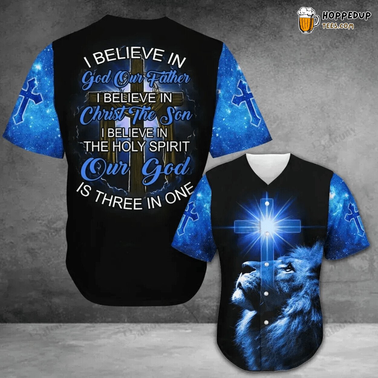 Baseball Tee Jesus Our God is three in one Baseball Jersey