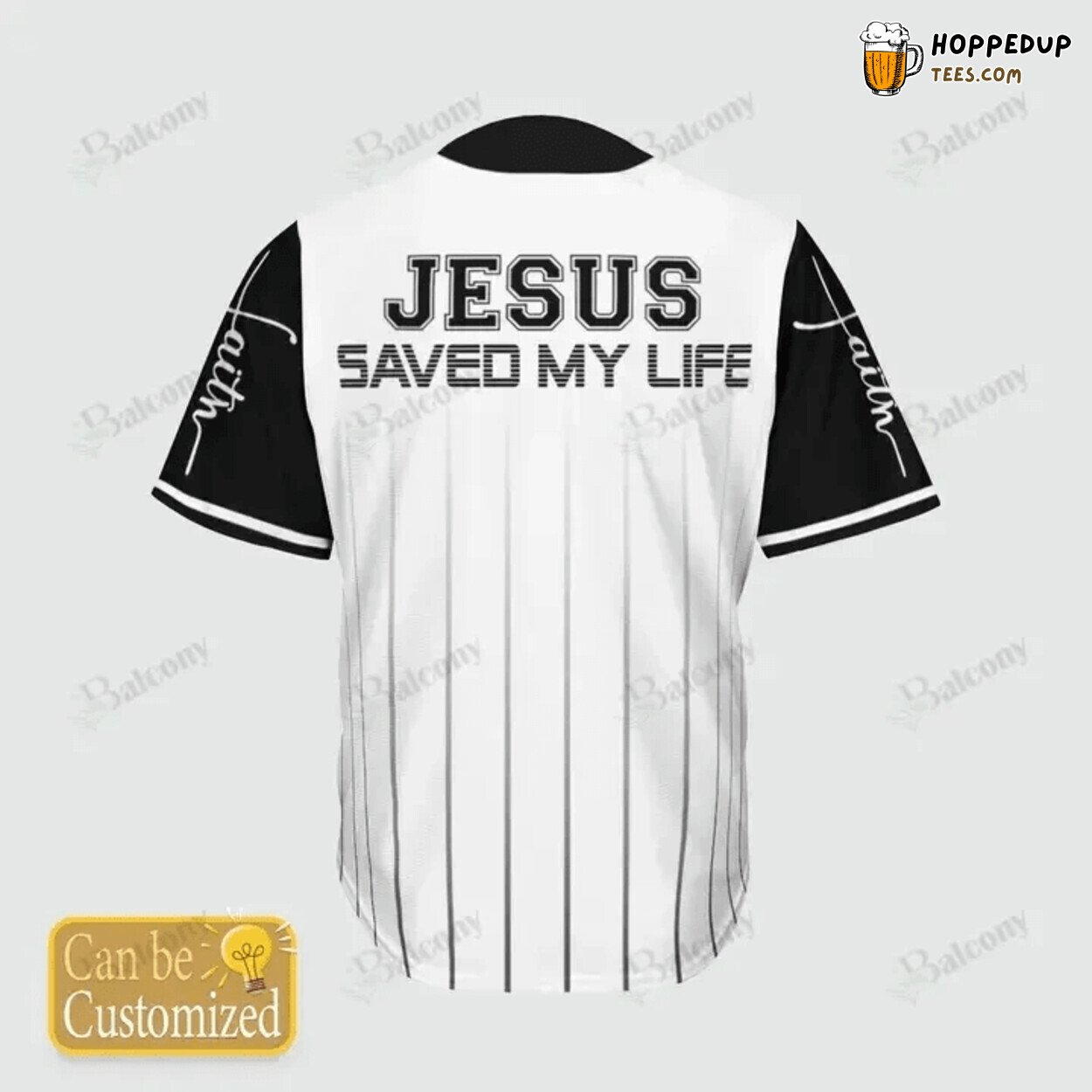Baseball Tee Jesus saved my life Custom number Baseball Jersey