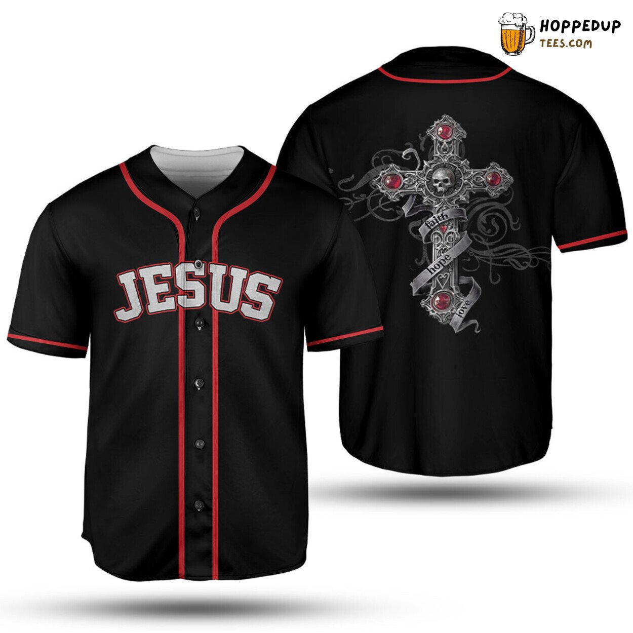 Baseball Tee Jesus The beautiful cross Baseball Jersey