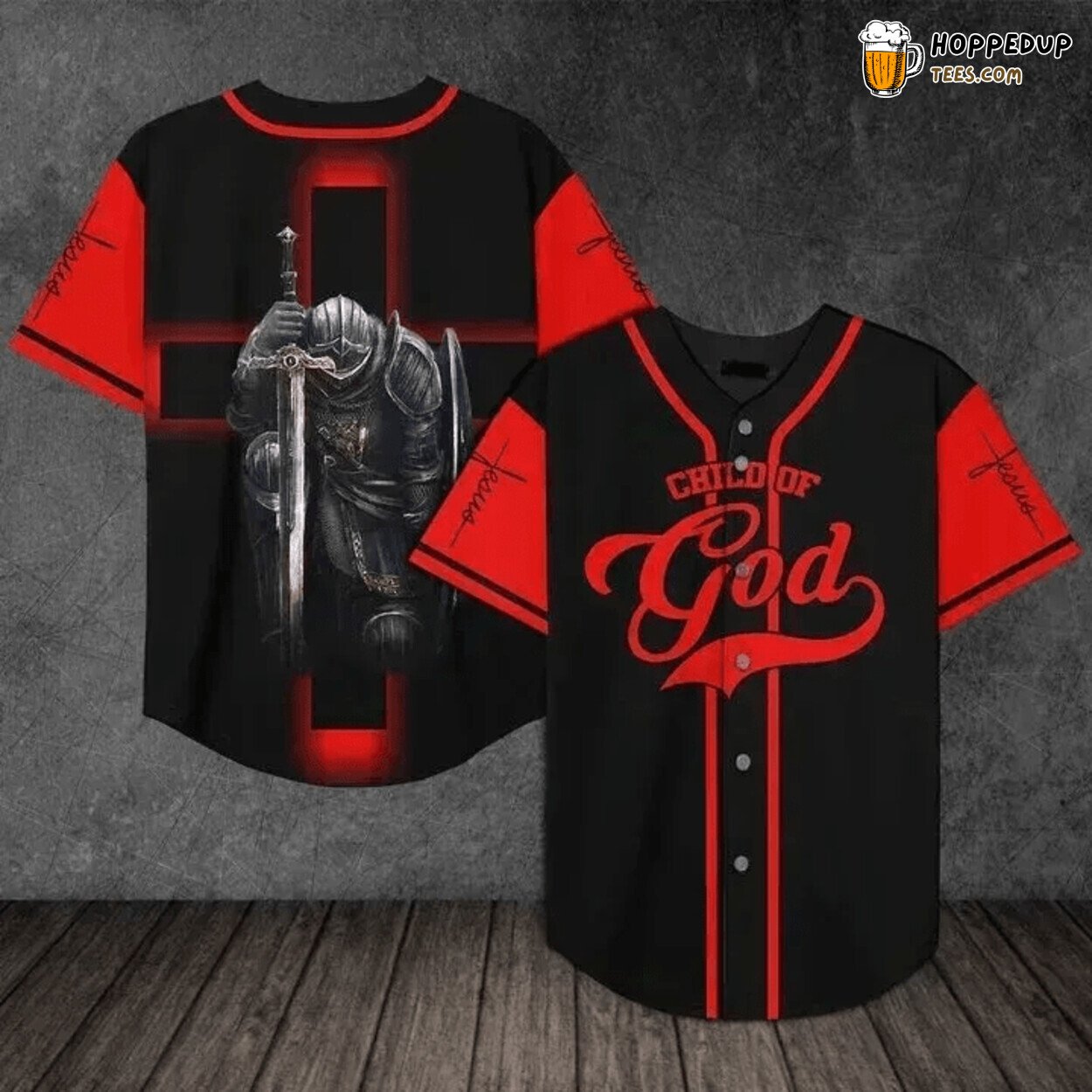 Baseball Tee Jesus The warrior The child of God Baseball Jersey