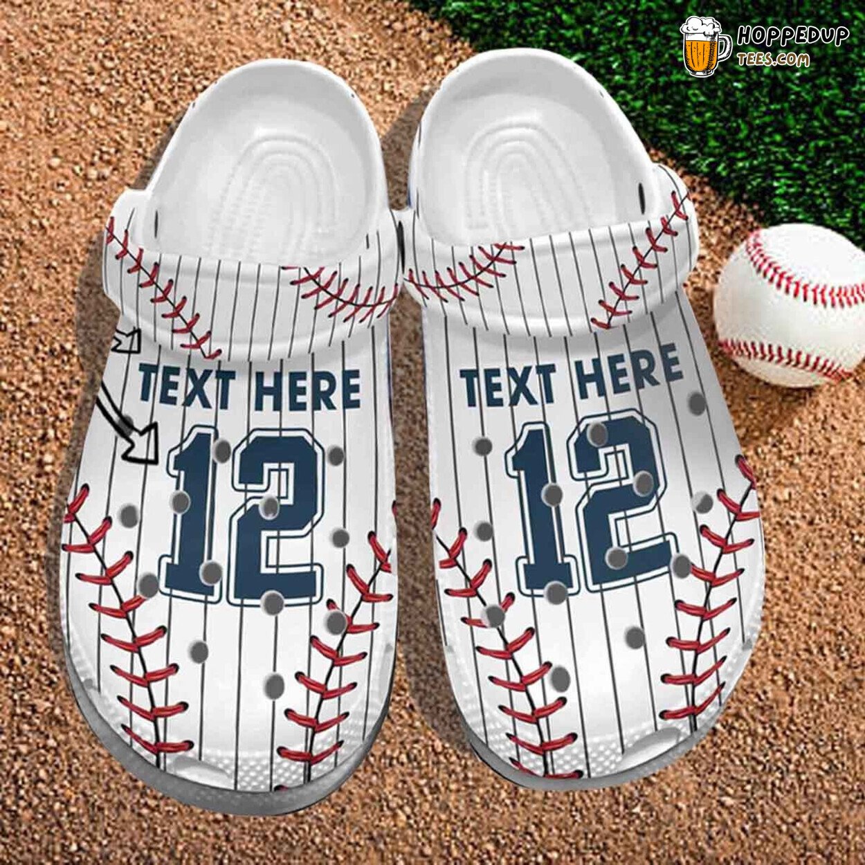 Baseball Uniform Player Funny Personalized Shoes Clogs Birthday Gift