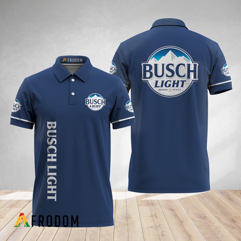 Basic Busch Light Beer Polo Shirt HU