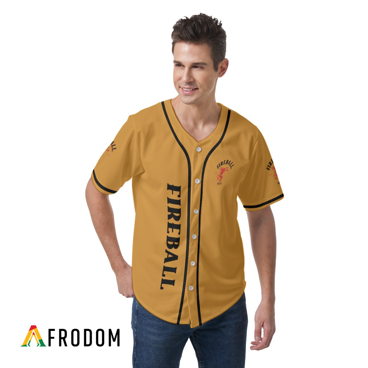 Basic Fireball Whiskey Baseball Jersey HU