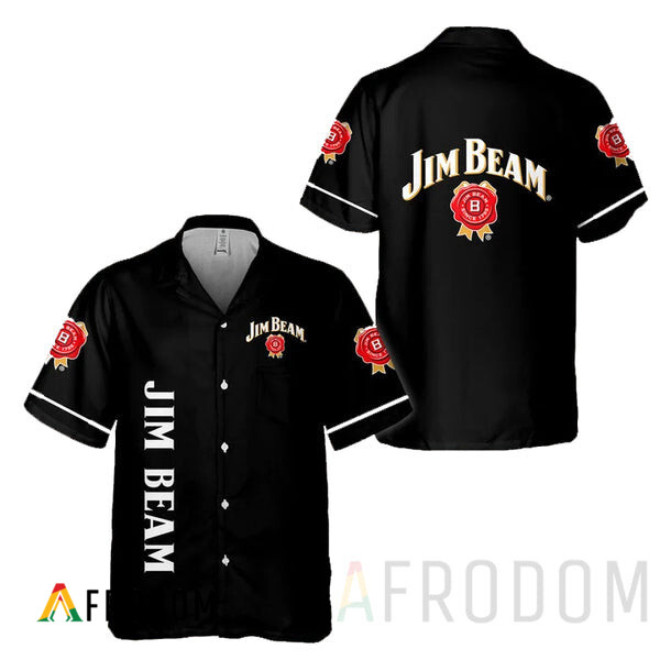 Basic Printed Jim Beam Hawaii Shirt HU