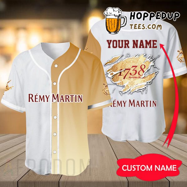 Basic Rémy Martin Inspired Baseball Jersey Unique Personalized Design Style
