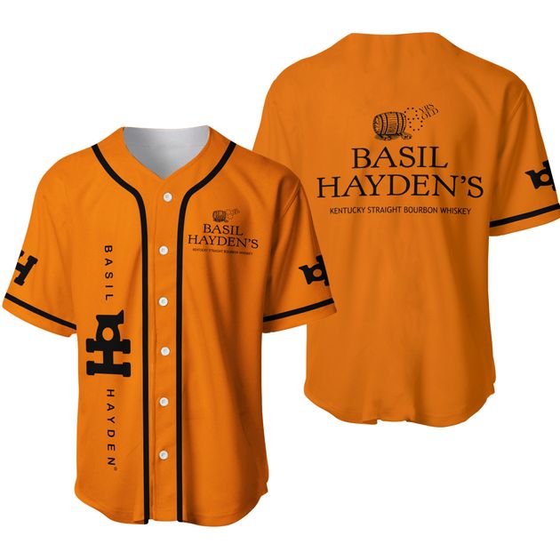 BASIL HAYDEN Themed Baseball Jersey Beer Gift HU