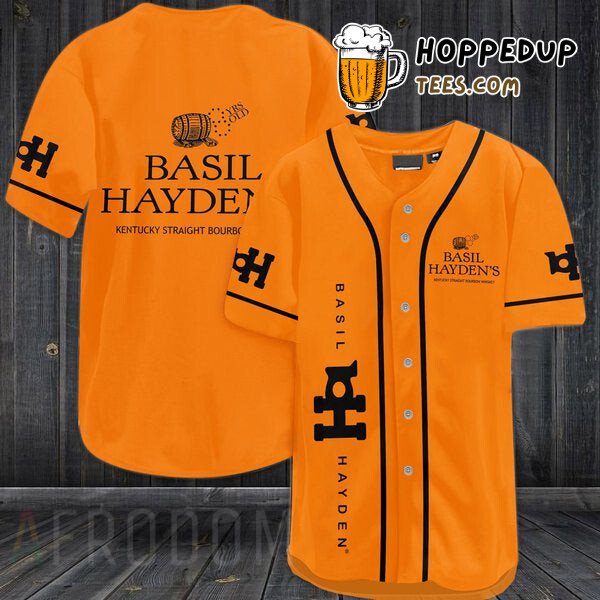 Basil Hayden’s Inspired Baseball Jersey Unique Orange Theme Design Style