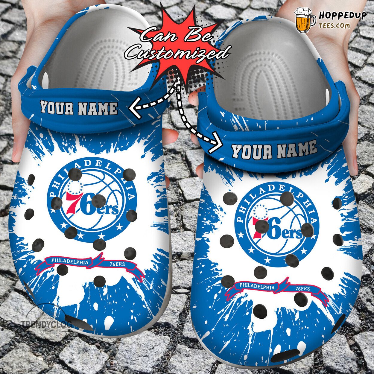 Basketball 76ers Personalized Unique Comfortable Clog Shoes