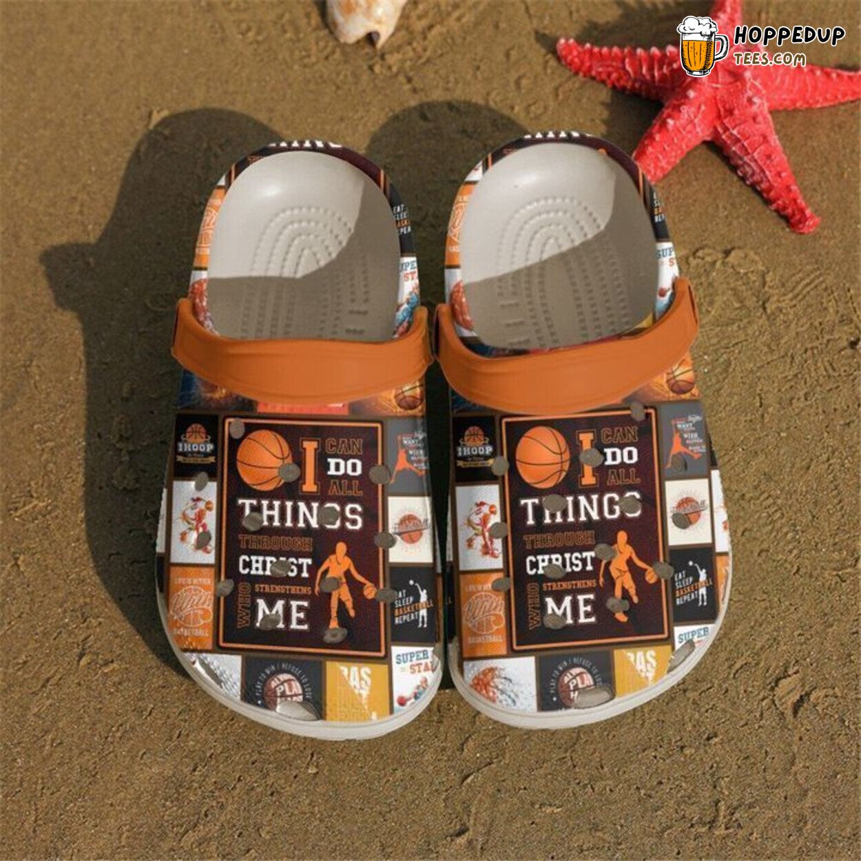 Basketball Christ Strengthens Me Classic Comfortable Unique Clogs Shoes