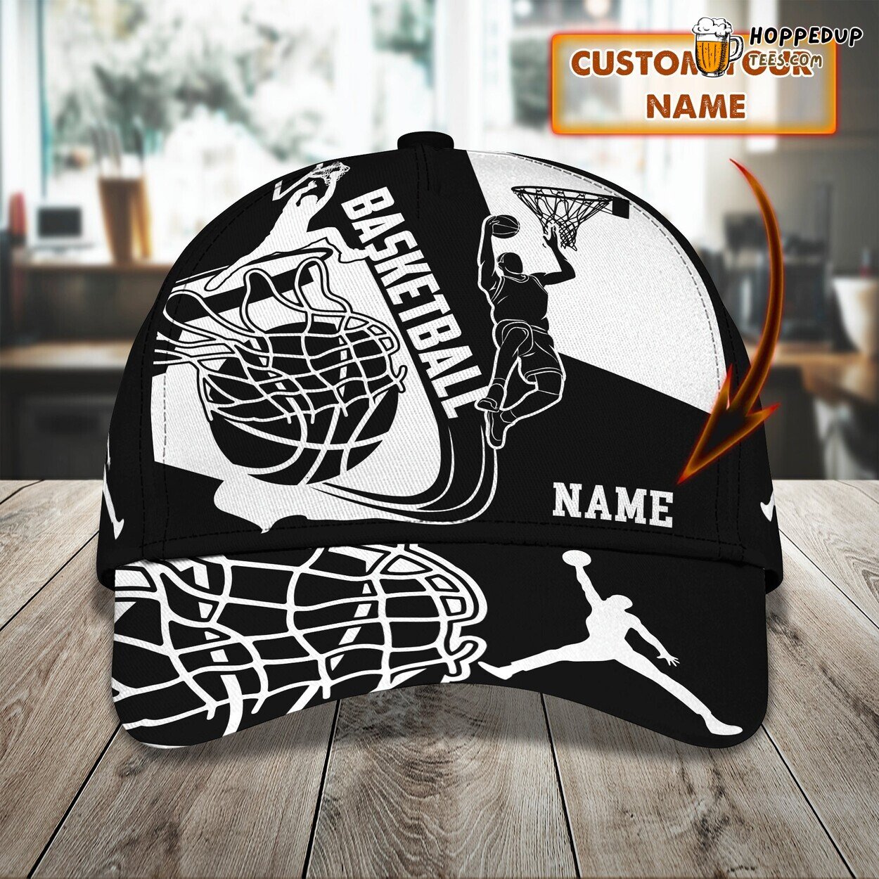 Basketball Classic 3D Cap Personalized Name Unique Premium Edition Series