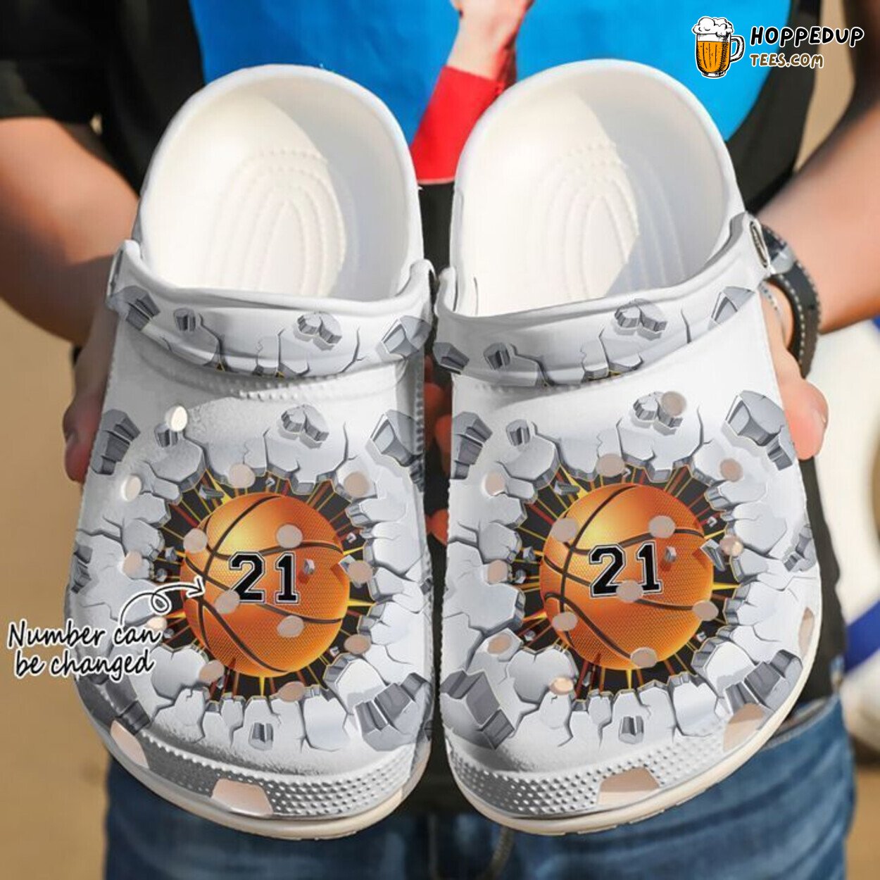 Basketball Crack Personalized Classic Comfortable Unique Clogs Shoes