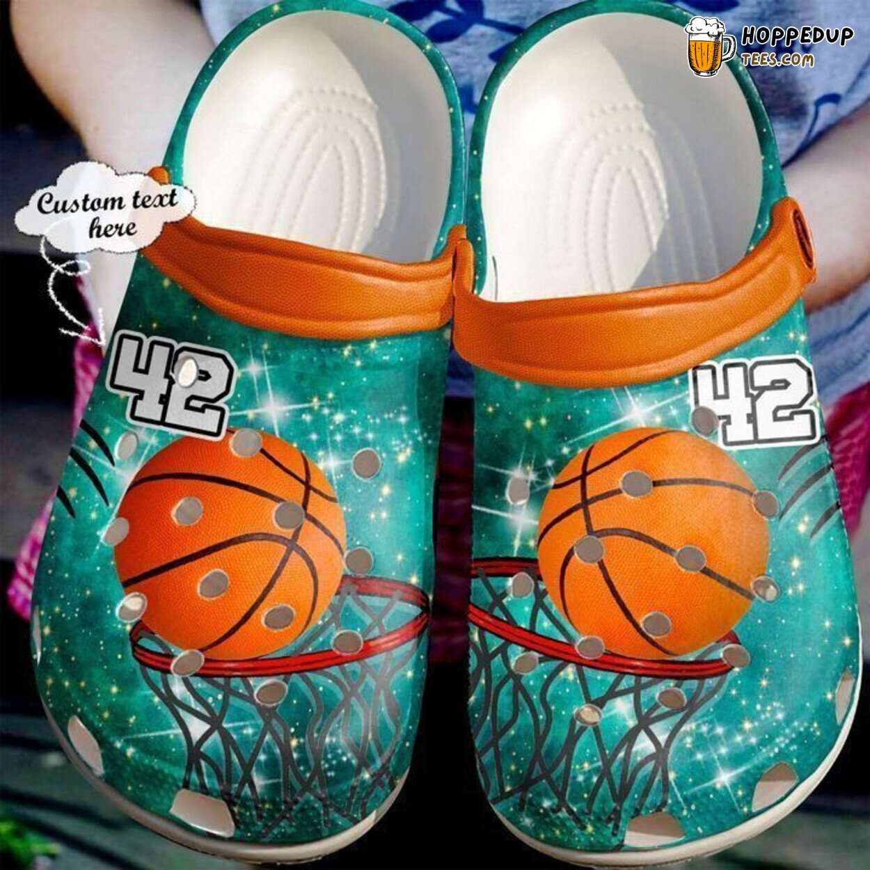 Basketball Galaxy Net Personalized Classic Comfortable Unique Clogs