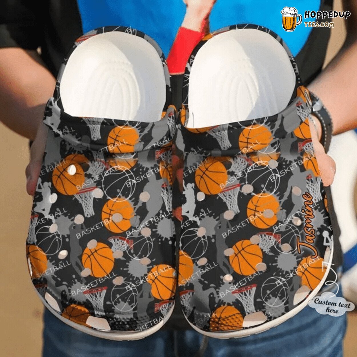 Basketball Girl Loves Classic Personalized Clogs Shoes Comfortable Stylish