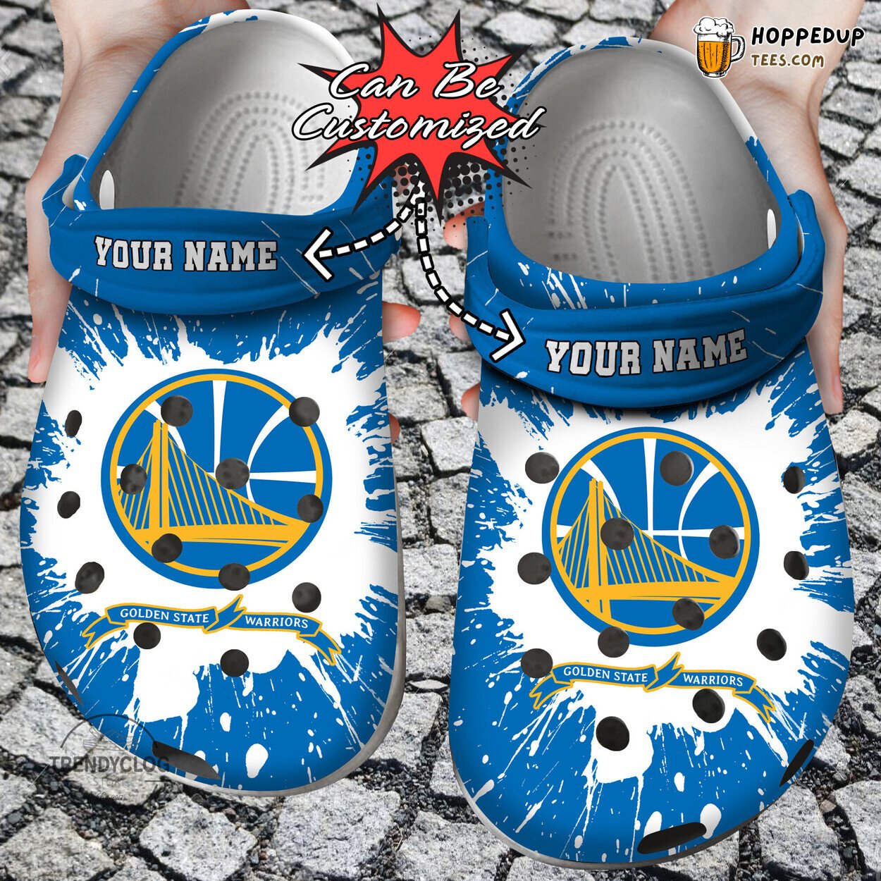 Basketball GWarriors Team Personalized Comfortable Unique Design Clog Shoes