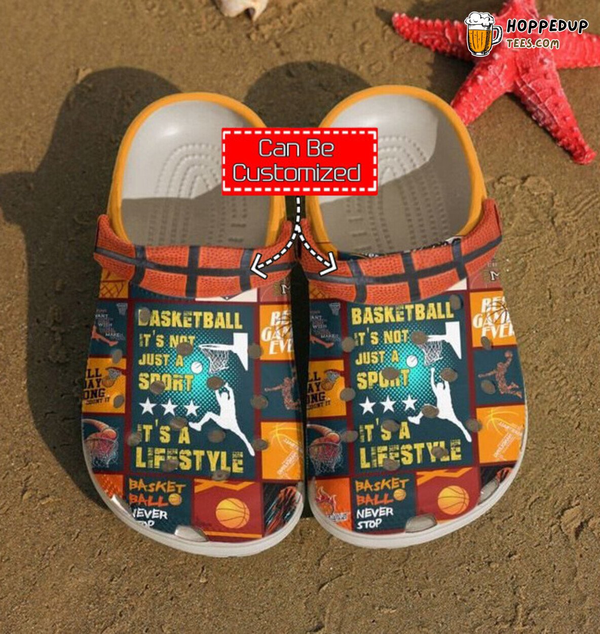 Basketball Lifestyle Themed Comfortable Unique Design Clog Shoes