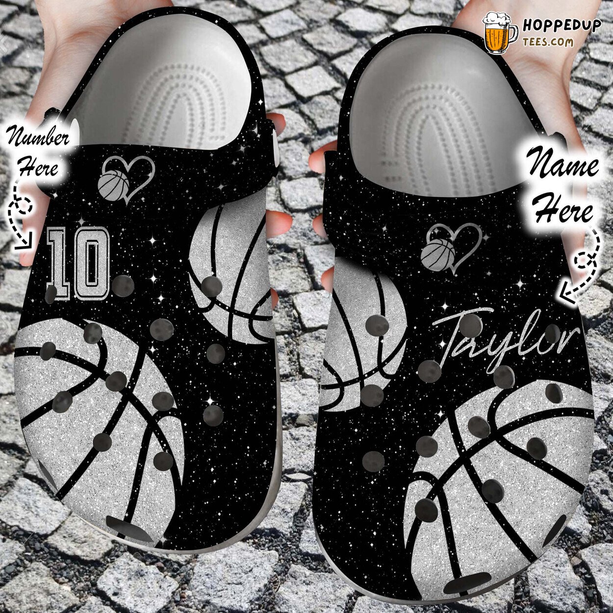Basketball Lovers Colorful Personalized Comfortable Unique Clog Shoes
