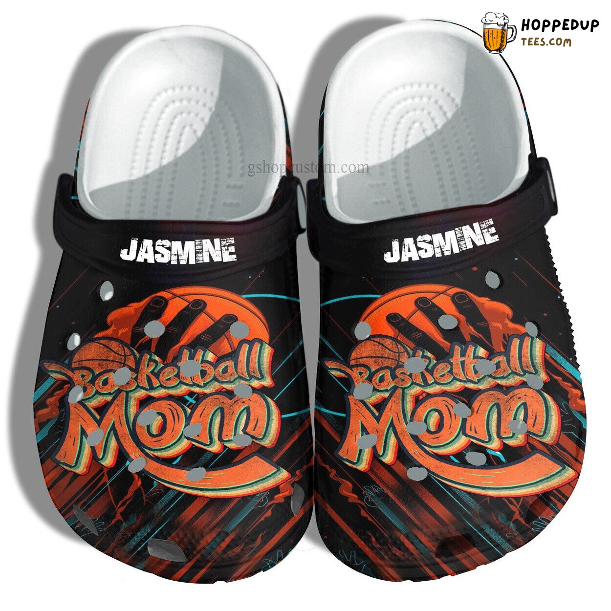 Basketball Mom Supporter Boy Custom Mother Birthday Gift Clogs