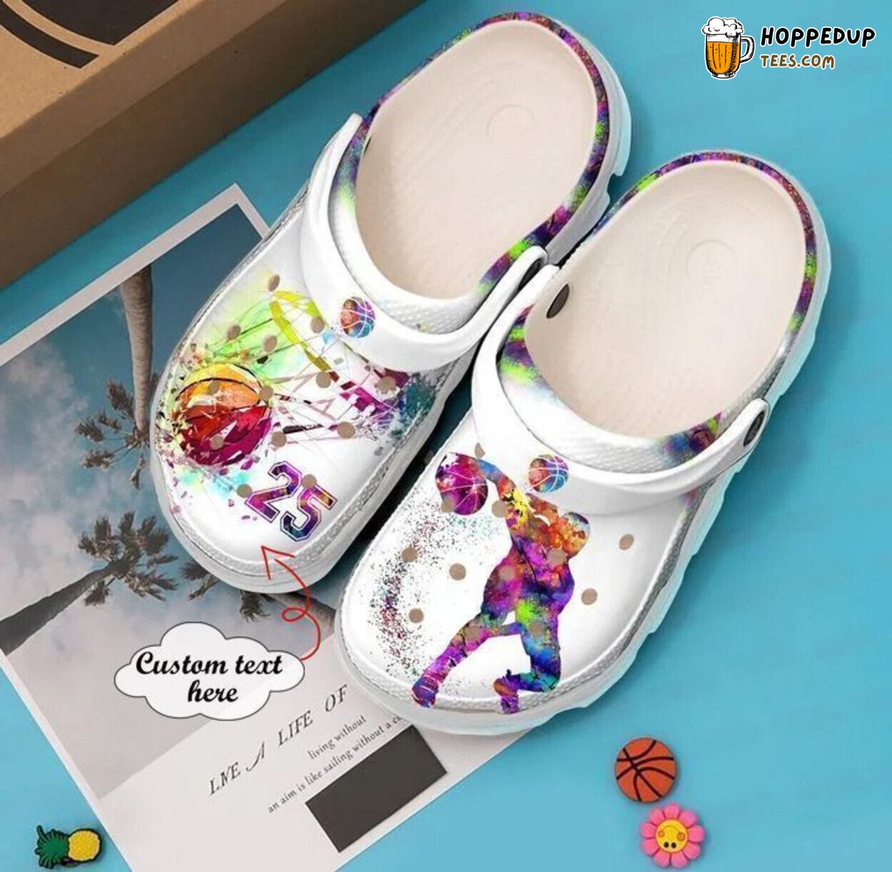 Basketball Personalized Colorful Classic Comfortable Unique Clogs Shoes