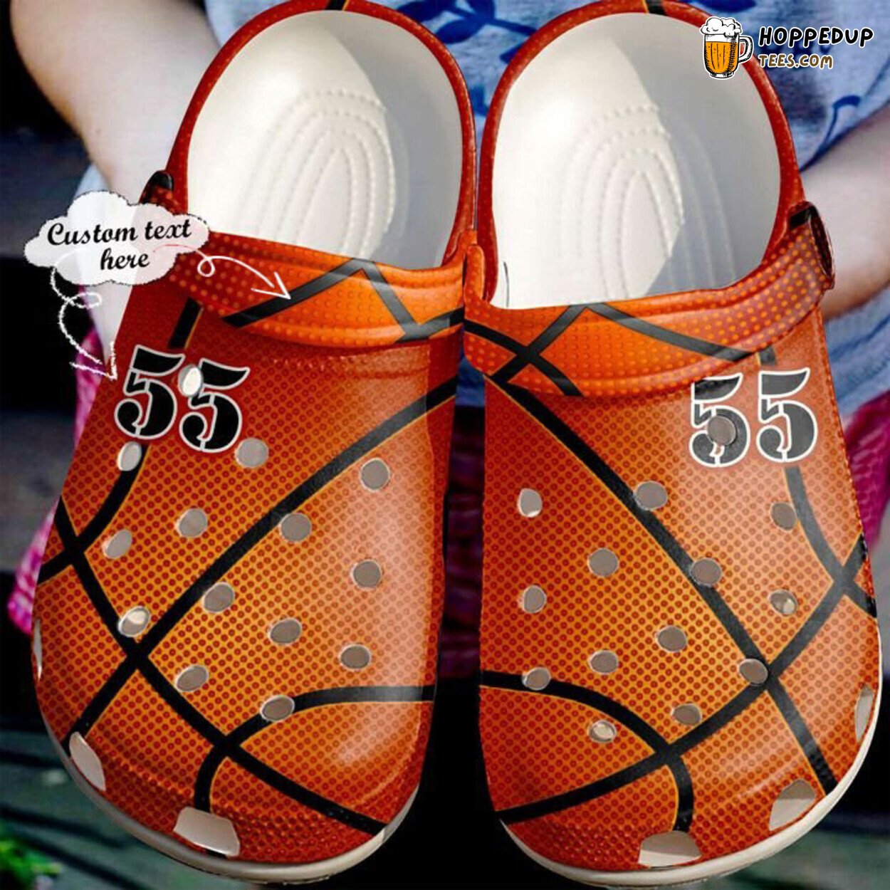 Basketball Personalized Leather Texture Comfortable Clog Shoes for Players