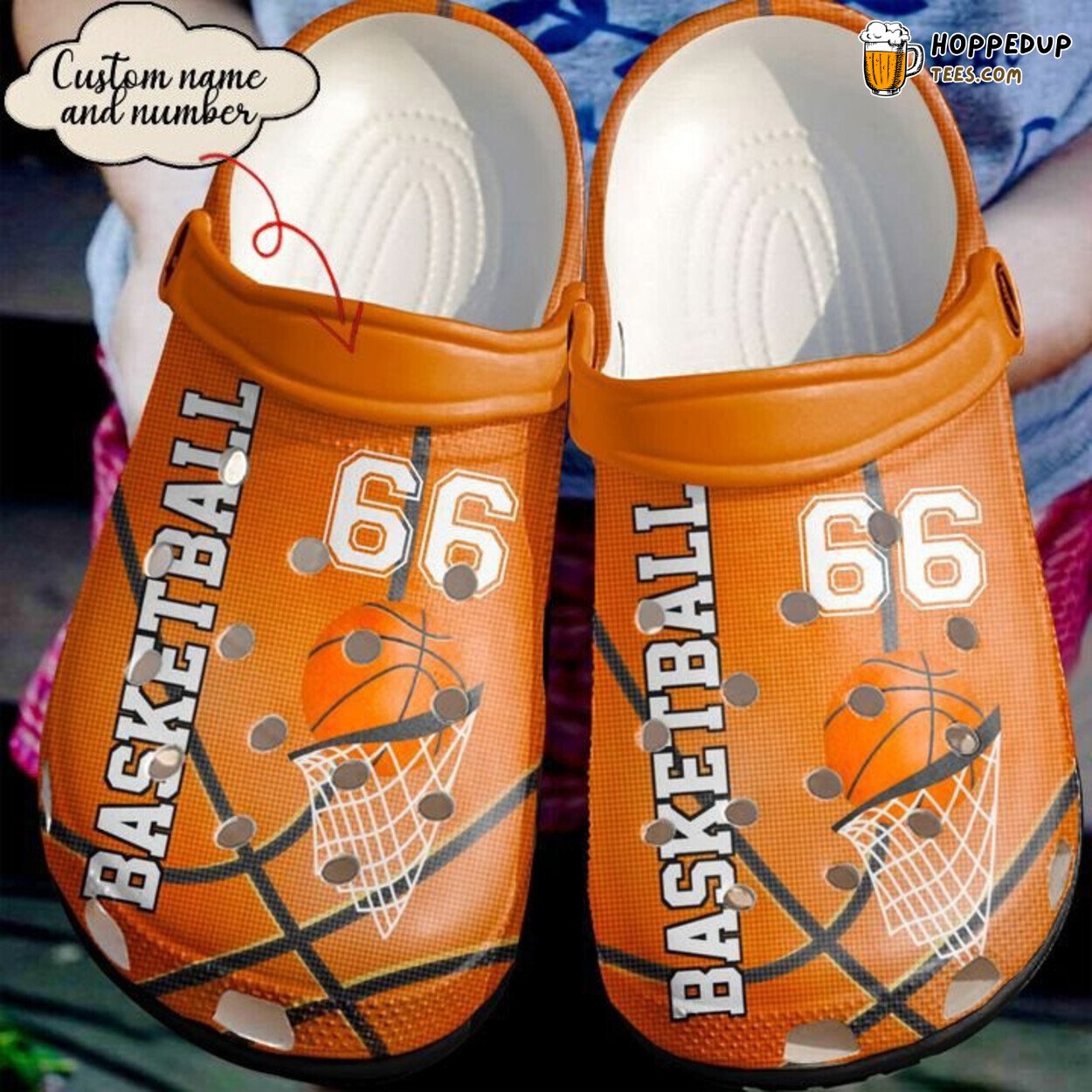 Basketball Personalized Love Mix Color Theme Comfortable Clogs Shoes