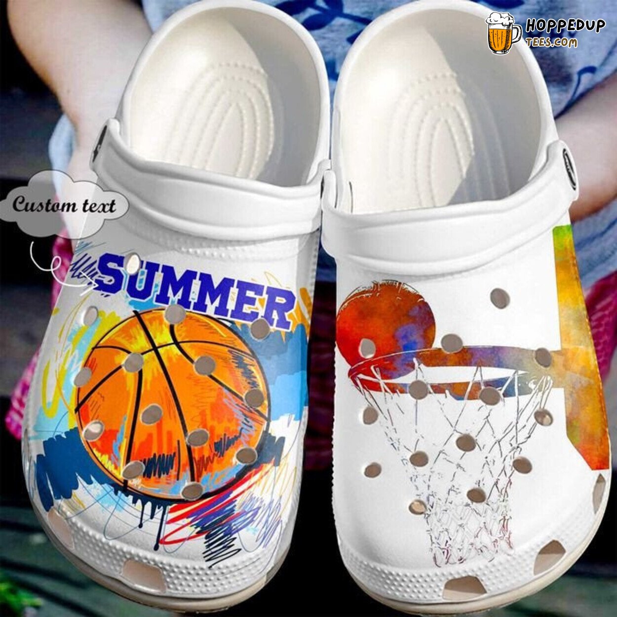 Basketball Personalized Passion Theme Comfortable Clogs Sports Shoes