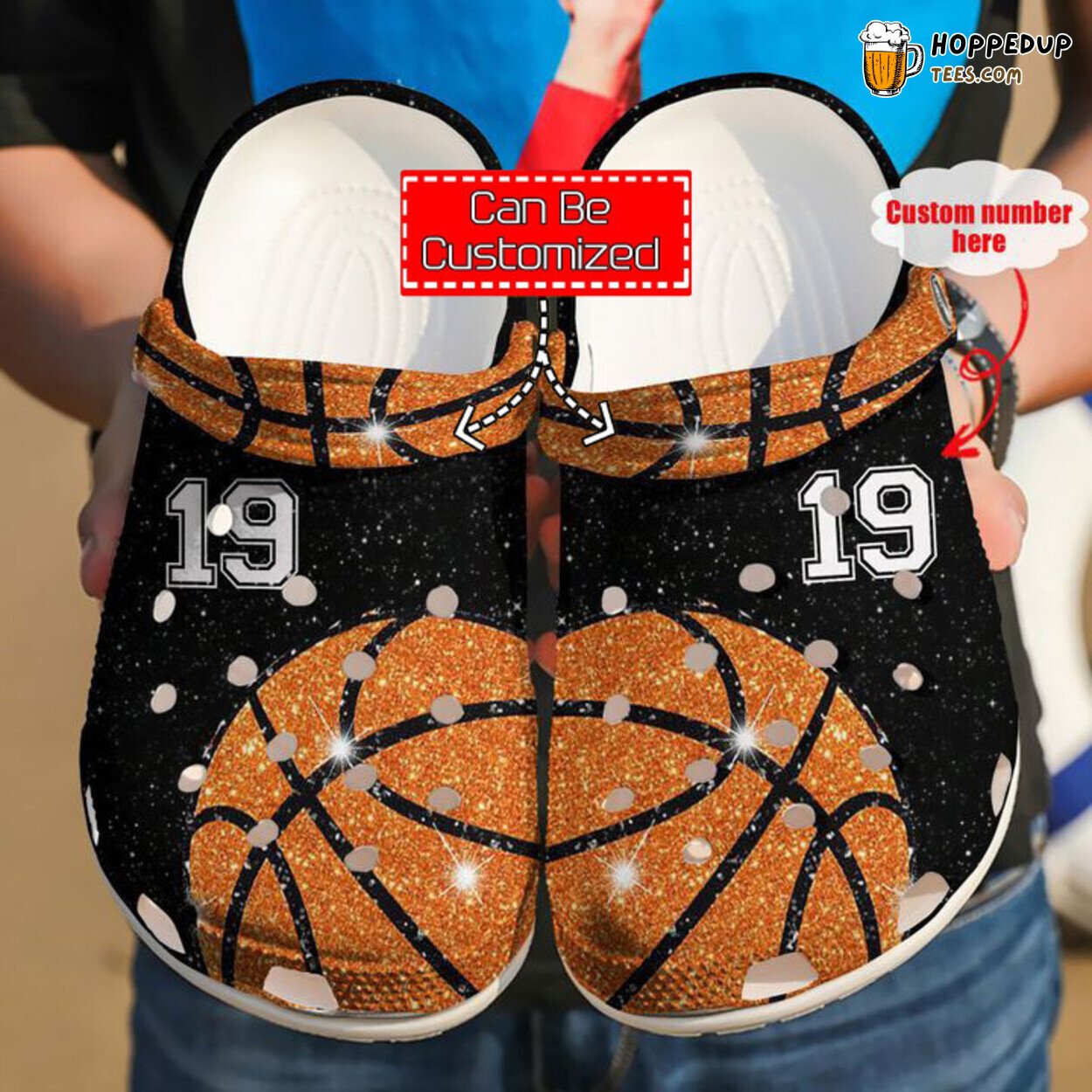 Basketball Personalized Pride Design Comfortable Clog Shoes for Sports Fans