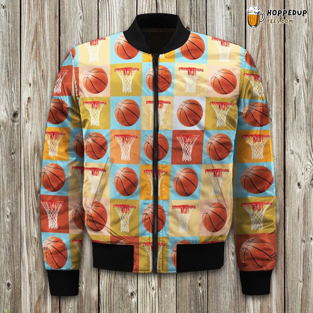 Basketball Sport Design Winter Bomber Jacket Athletic Fan’s Dream
