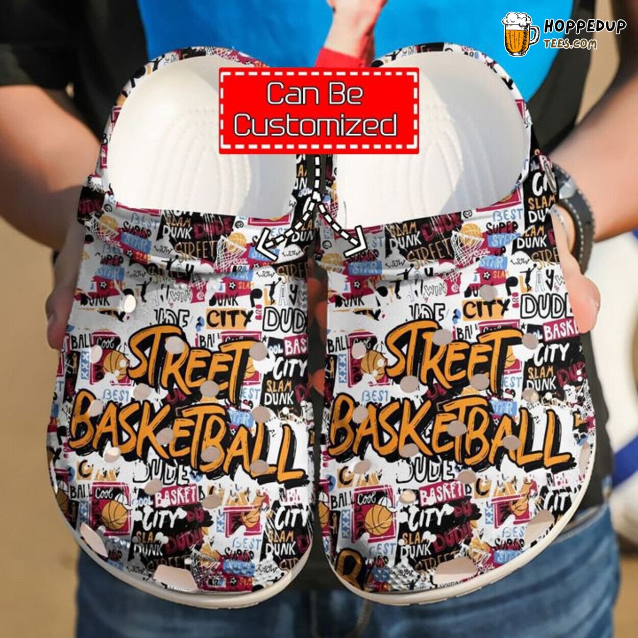 Basketball Street Personalized Theme Comfortable Clogs Athletic Footwear