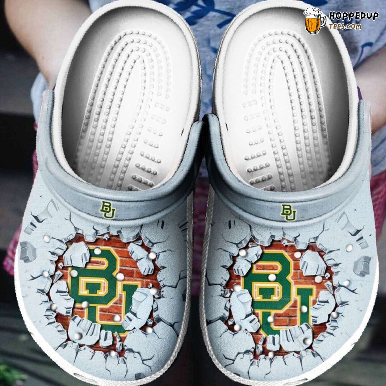 Baylor Bears Tide Themed Comfortable Stylish Unique Clog Shoes