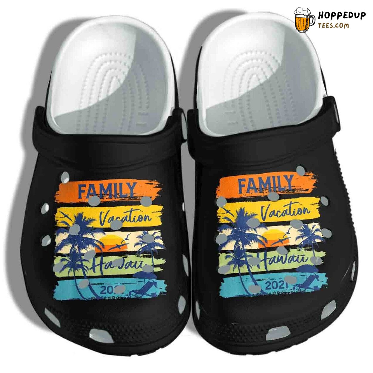 Beach Hawaii 2022 Family Vacation Matching Birthday Gift Clogs