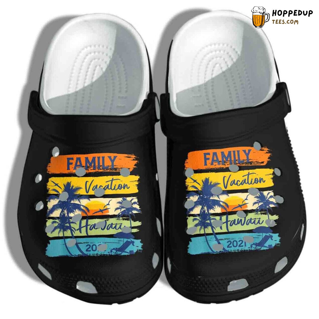 Beach Hawaii Family Vacation Matching Lover Gift Comfy Rubber Clog