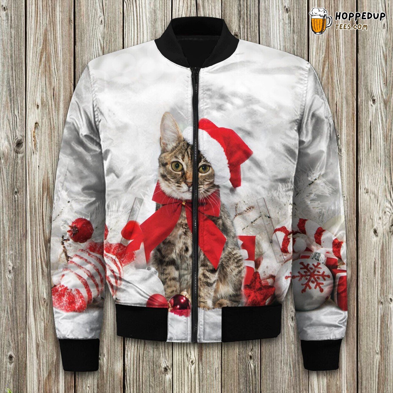 Beagle Breed Print Cotton Winter Bomber Jacket Tailored Unique Elegance Design