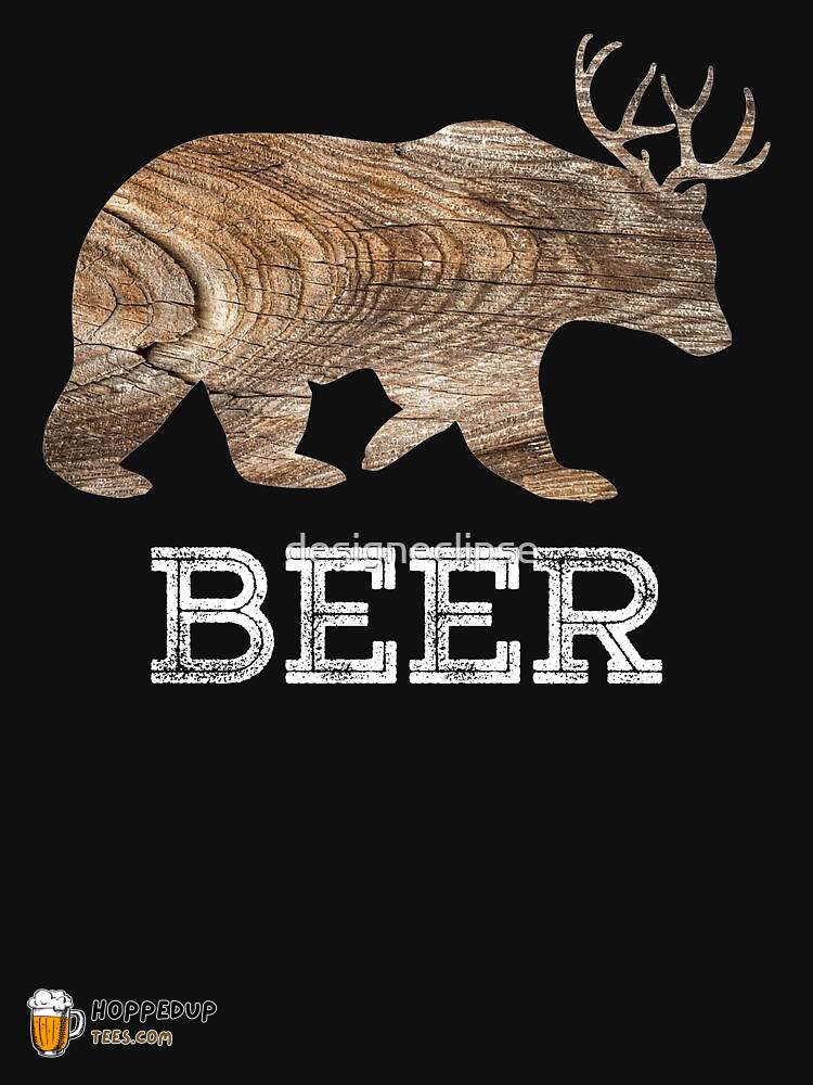 Bear Deer Beer Essential Design Tee HU