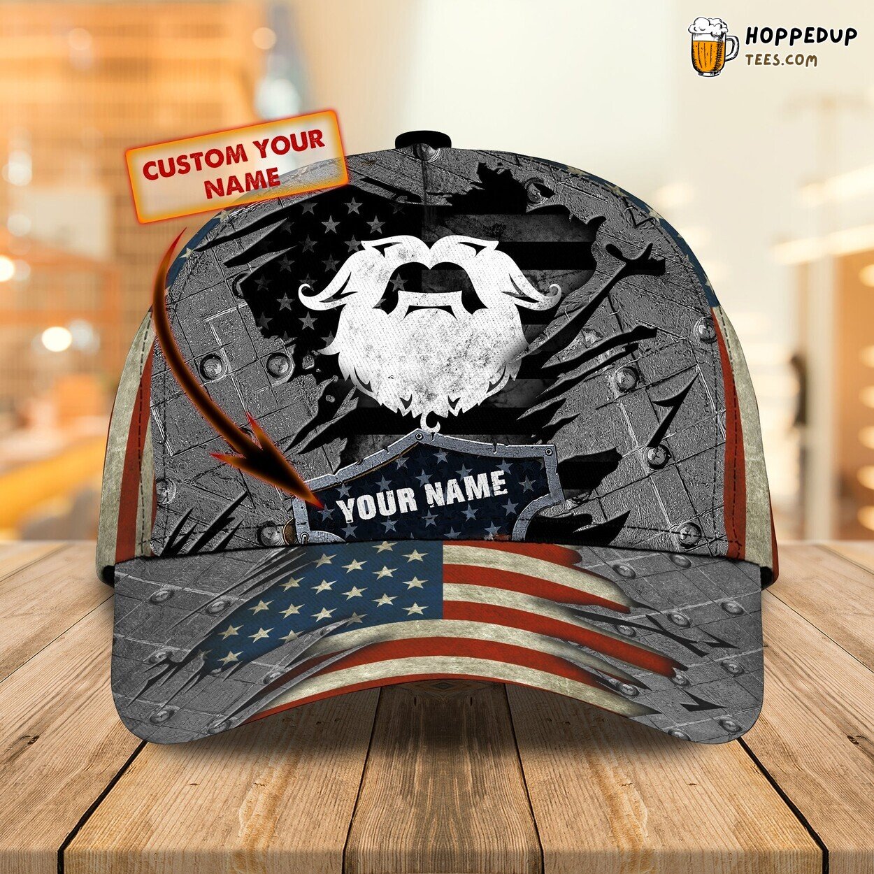 Beard Classic Cap Personalized Name Elegant Design Gift Perfect Choice
