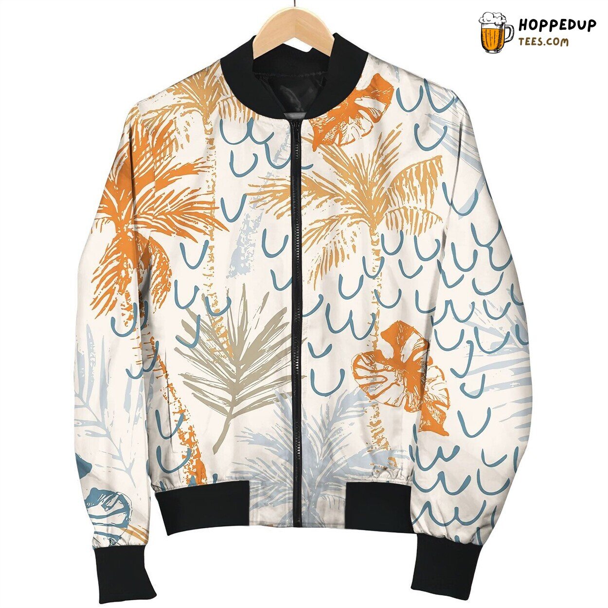 Beautiful Abstract Tropics Seamless Bomber Jacket