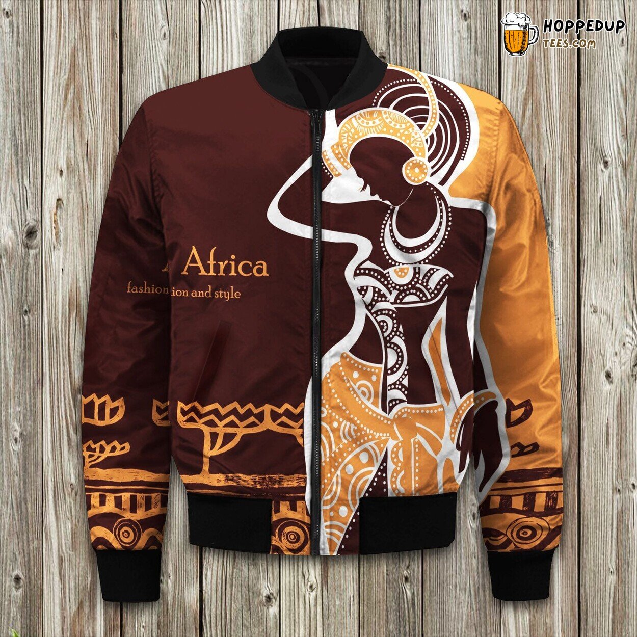 Beautiful African Woman Bomber Jacket