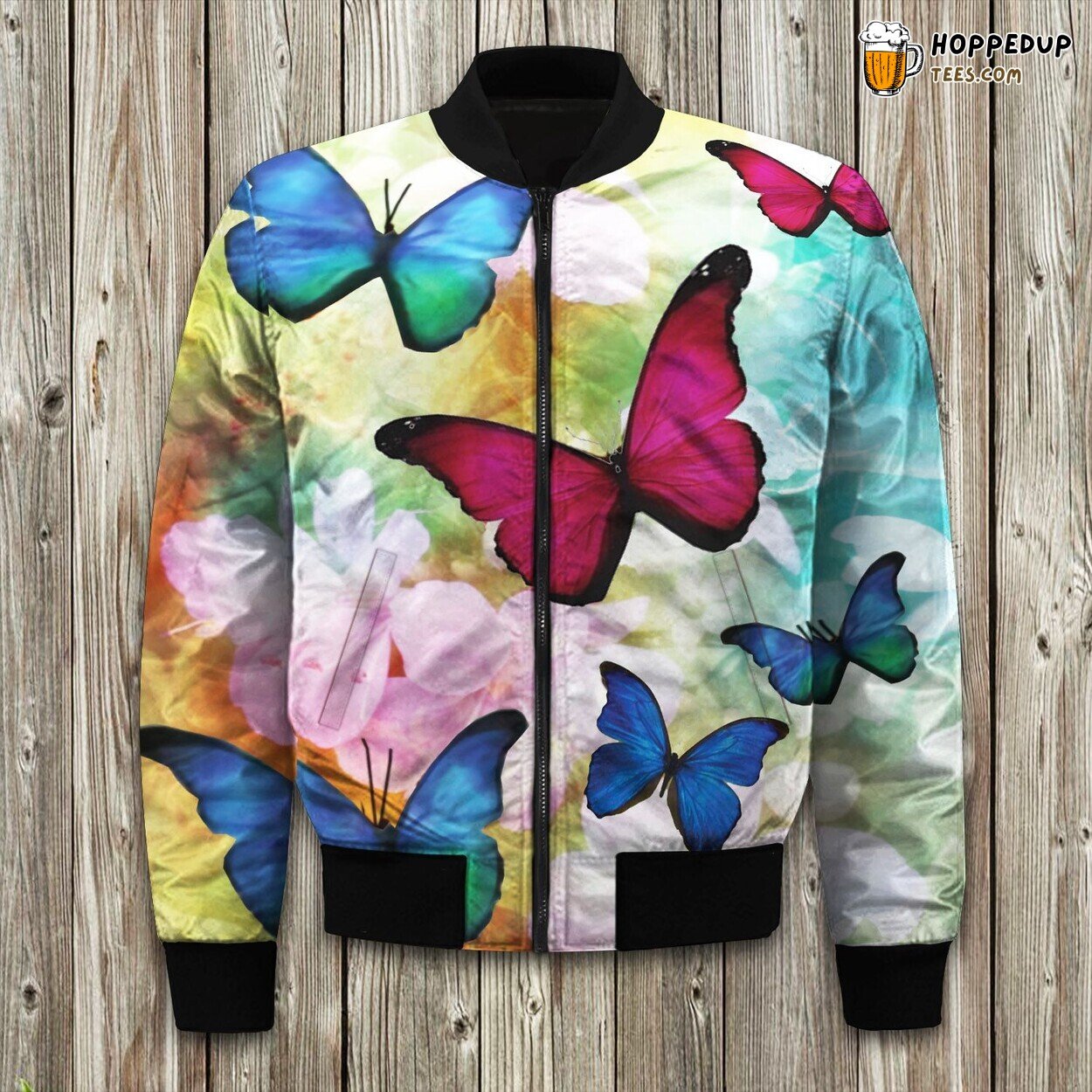 Beautiful Butterfly Bomber Jacket