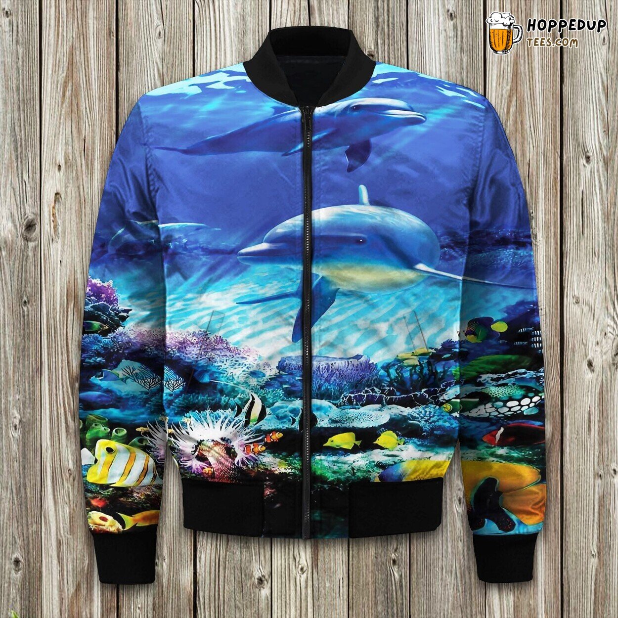 Beautiful Dolphin Bomber Jacket