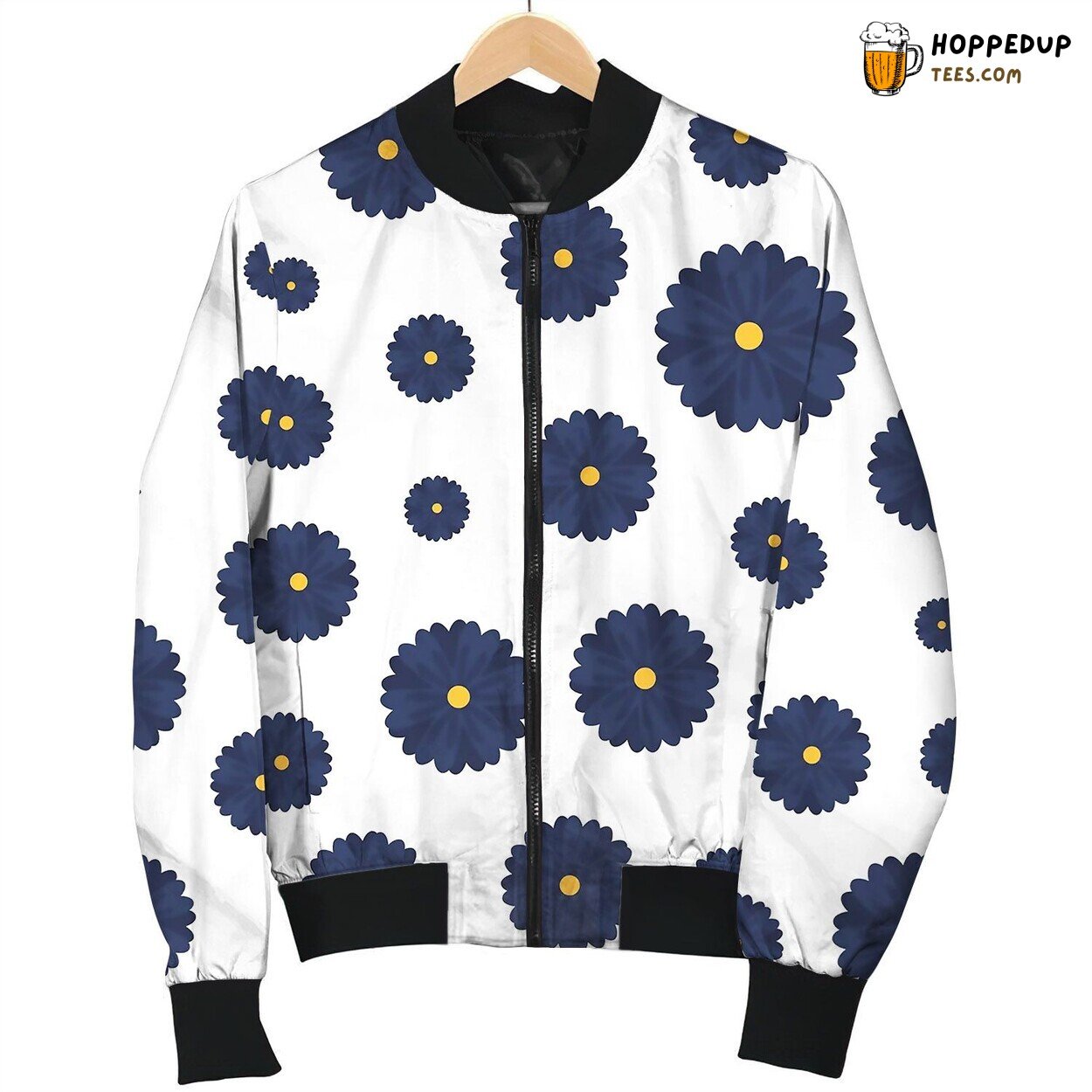 Beautiful Flowers Pattern Bomber Jacket