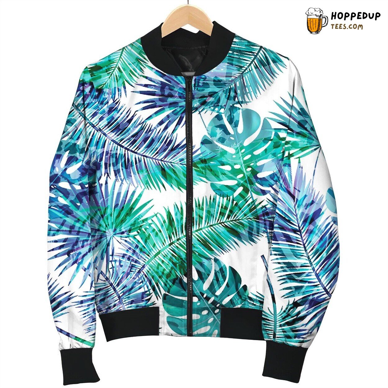 Beautiful Seamless Floral Summer Pattern Bomber Jacket