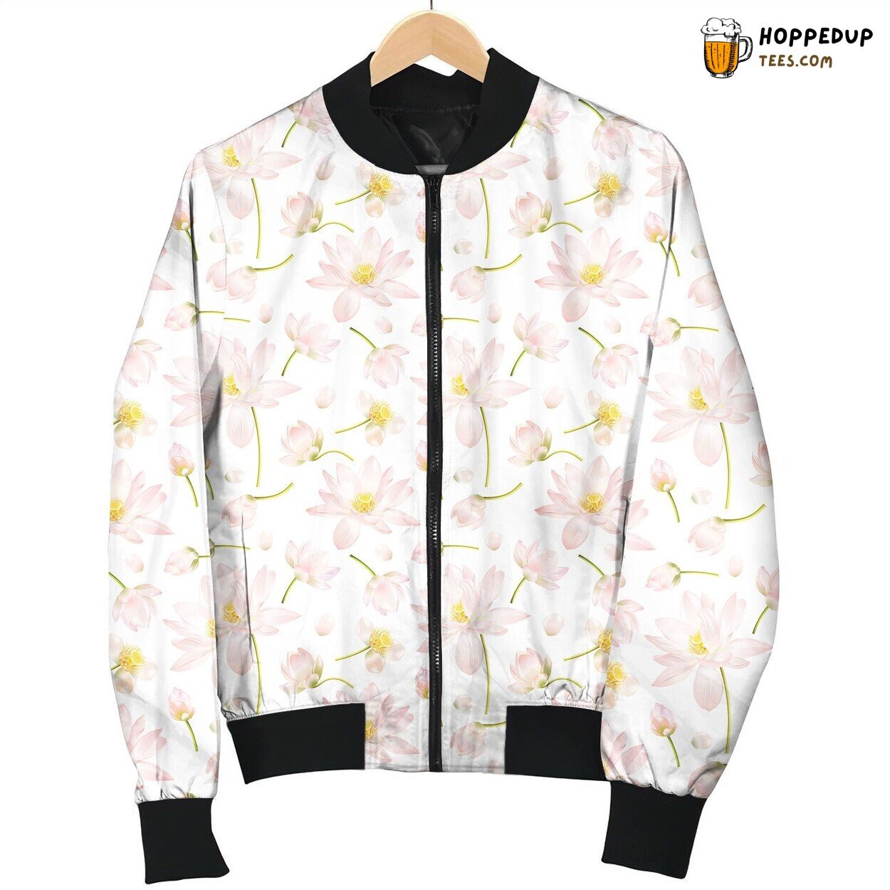 Beautiful Water Lily Flower Lotus Bomber Jacket