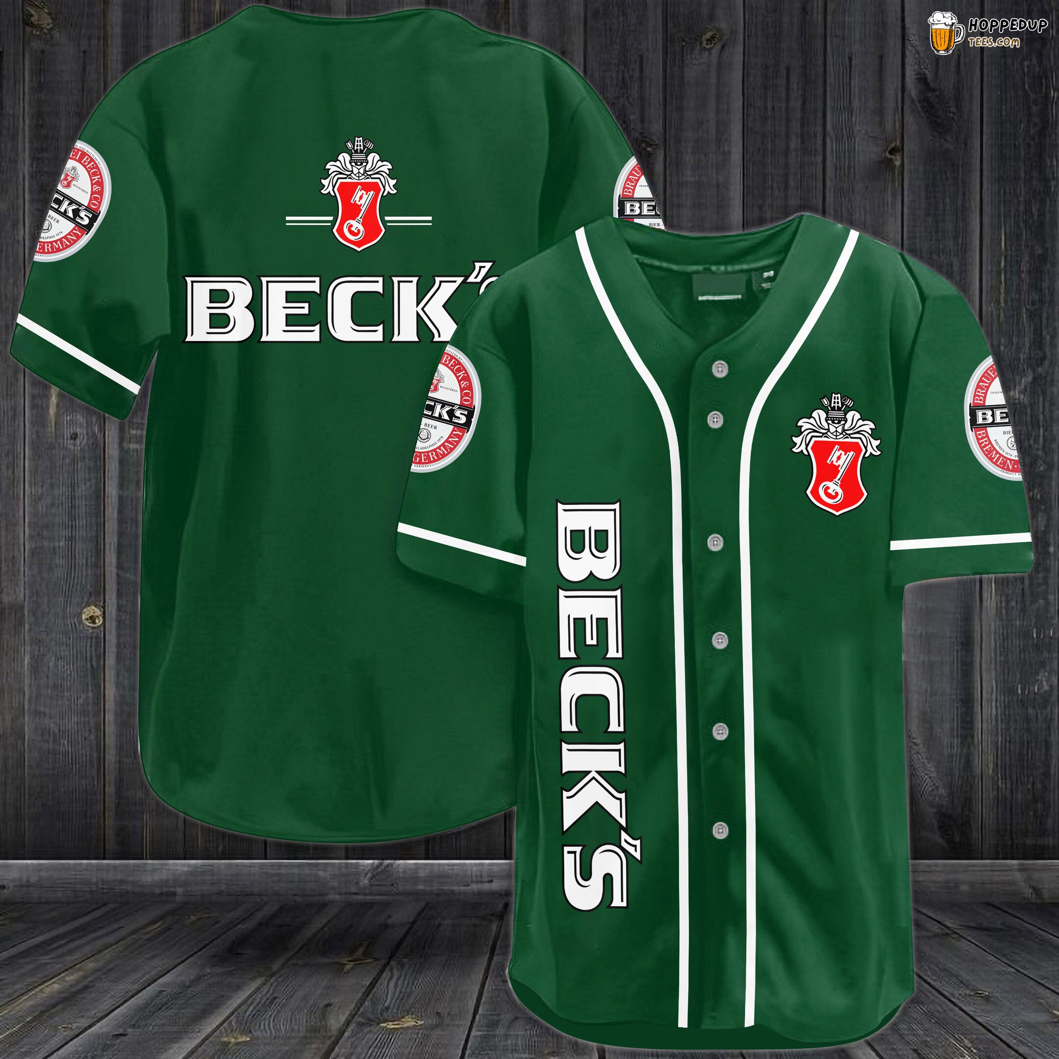 Beck’s Beer Baseball Jersey Green Unisex Jersey Shirt