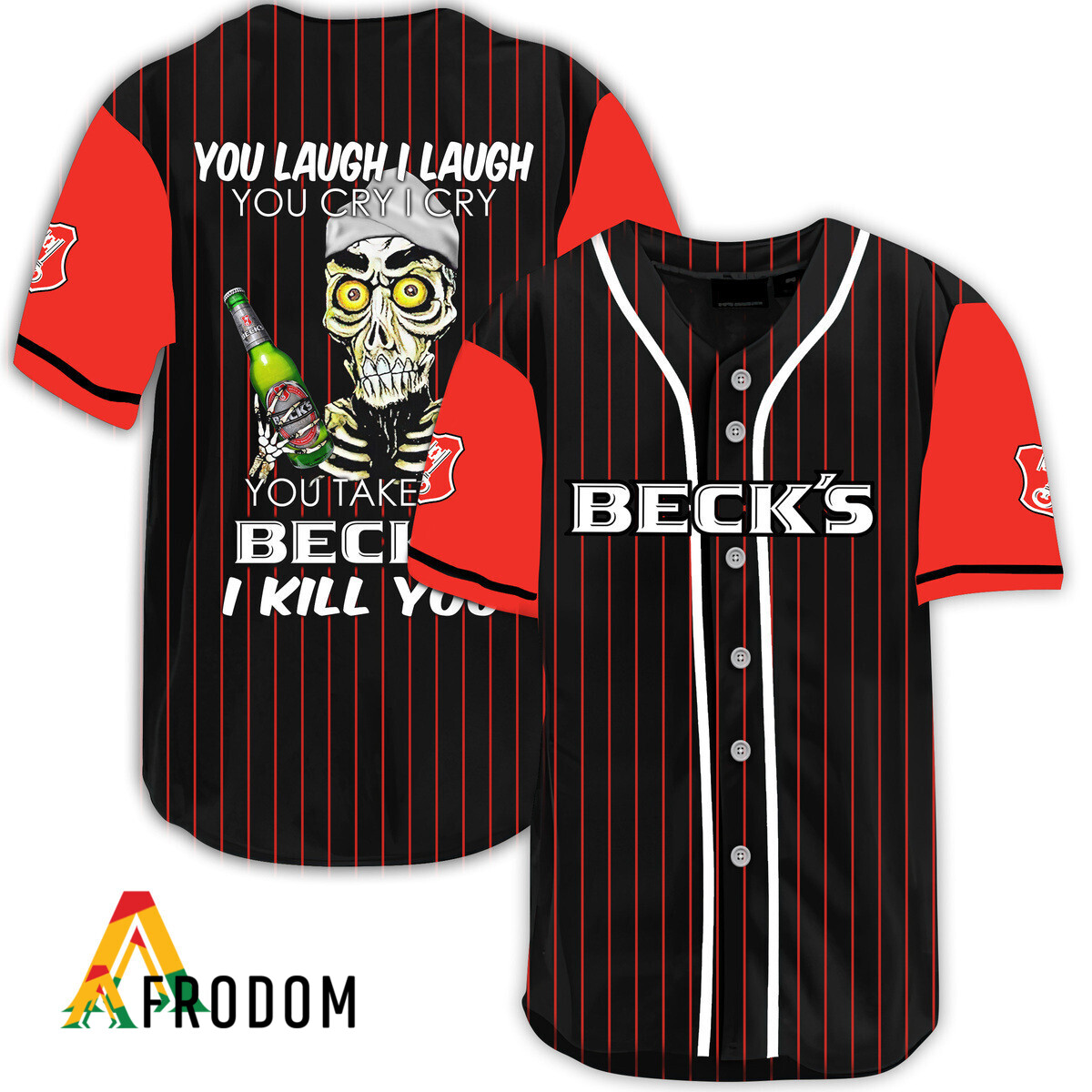 Beck’S Beer Protective Laugh Cry Baseball Jersey HU