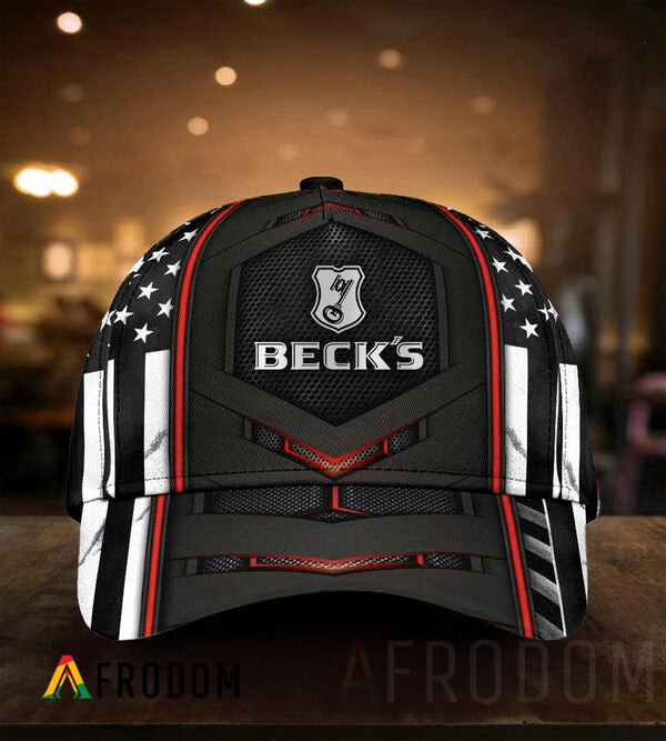 Beck’s Beer Vintage American Flag Cap HU