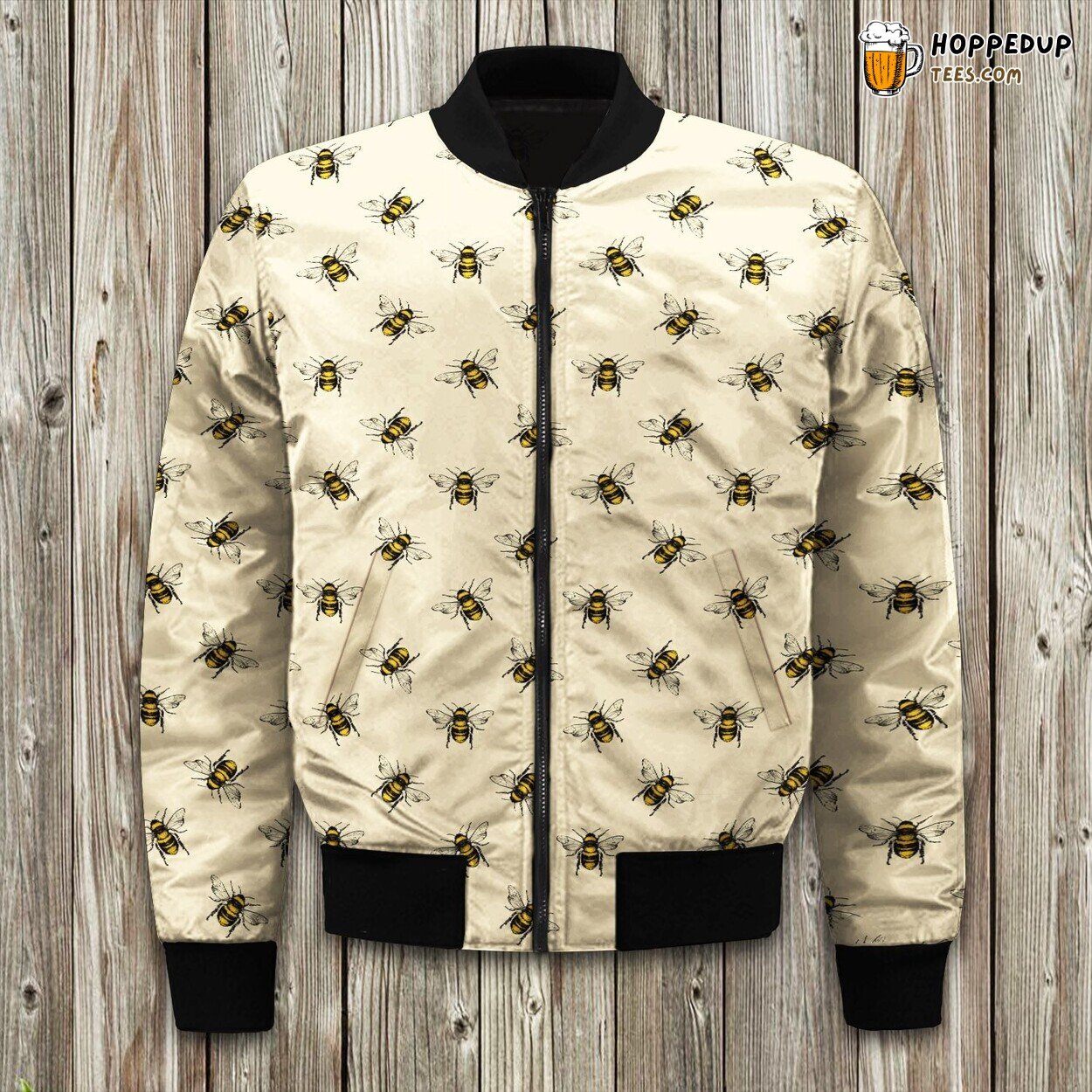 Bee Cream Delight Winter Bomber Jacket Best Comfort and Design