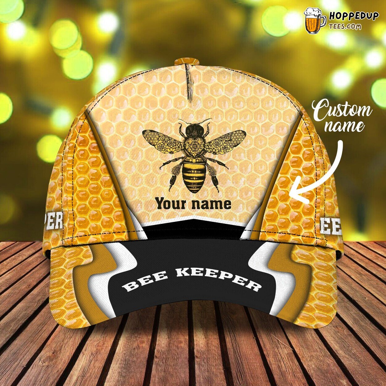 Bee Keeper’s Delight 3D Classic Cap Personalized Unique Design Name